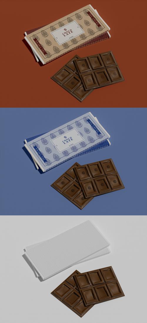 Opened Chocolate Bar Mockup 634715336