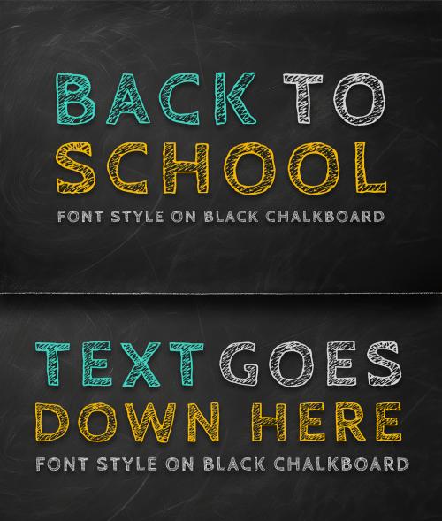 Back To School Chalkboard and Generative Ai 634605878