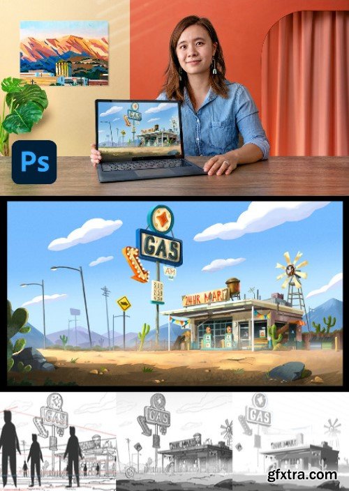 Domestika - Digital Background Painting for Animation