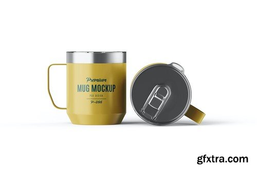 Tumbler Reusable Mug or Cup Mockup QBGTBJE