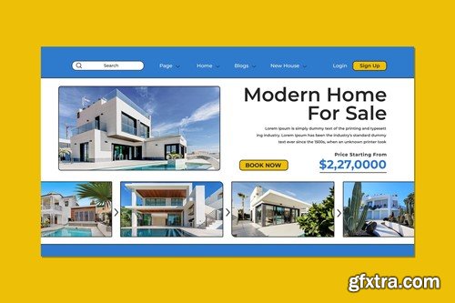 Modern Home For Sale Website 227L4HF