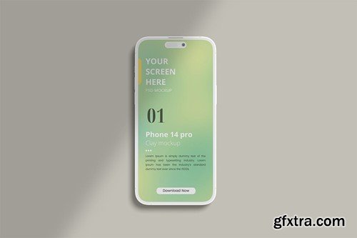 iPhone 14 Pro Clay Mockup 5BDY7HM