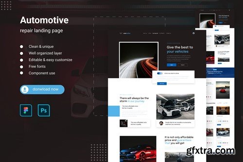 Automotive Business Landing Page QVXY26S