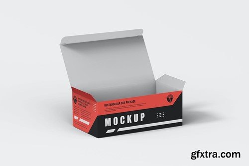Rectangular Paper Box Packaging PSD Mockup P3JMRH8