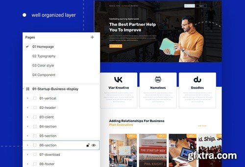 Startup Business Landing Page Template LDHMAF4