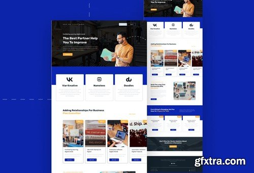 Startup Business Landing Page Template LDHMAF4