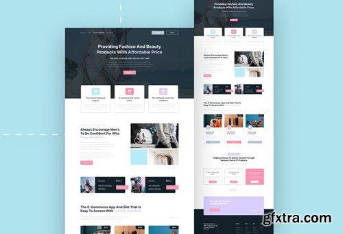 Fashion & Beauty Landing Page Template 2UFDJSB