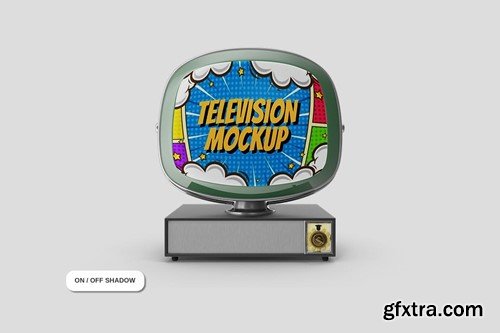 Television Retro Mockup FQVW4DD