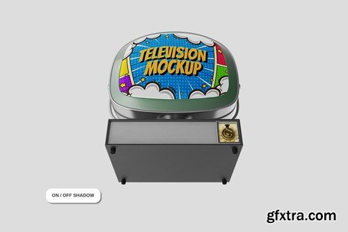 Television Retro Mockup FQVW4DD