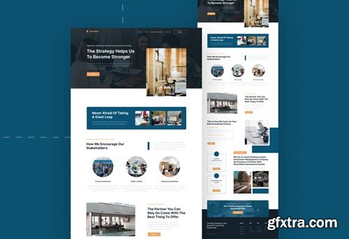 Investment Business Landing Page Template UYRJZSX