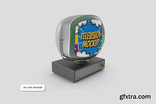 Television Retro Mockup FQVW4DD