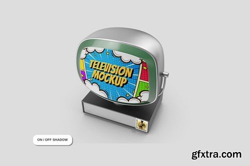 Television Retro Mockup FQVW4DD