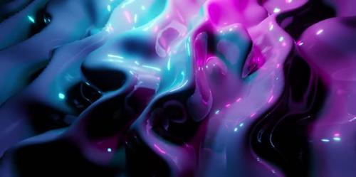 Videohive - Purple And Blue Bubble Waves Vj Loop Background HD - 47517279 - 47517279