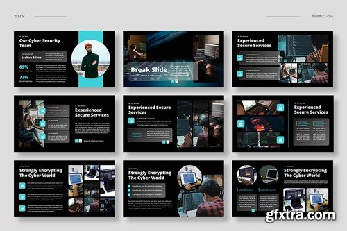 Cyber Security Powerpoint Template N9Q533A