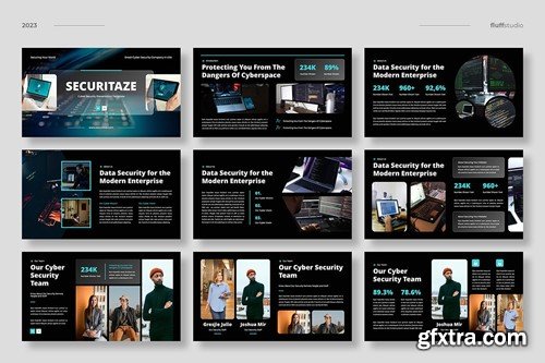 Cyber Security Powerpoint Template N9Q533A