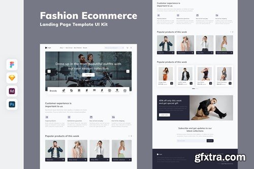 Fashion Ecommerce Landing Page Template UI Kit SAGTUEY