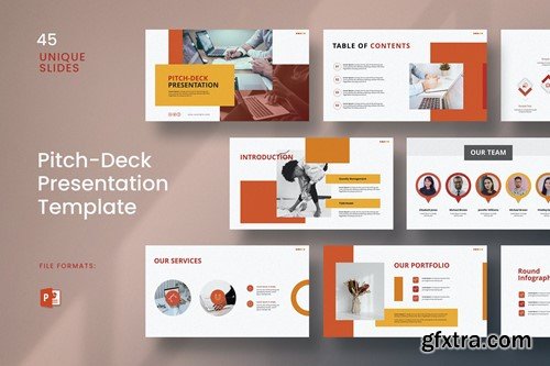 Pitch Deck Business Presentation Template ZL8VAX4