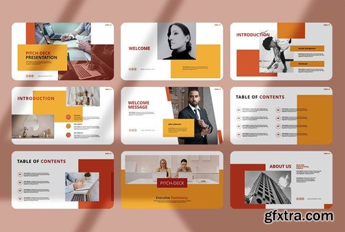 Pitch Deck Business Presentation Template ZL8VAX4