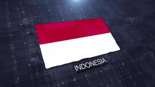 Videohive - Indonesia Flag Displaying - 47519802 - 47519802