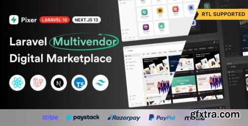 CodeCanyon - Pixer - React Laravel Ecommerce Multivendor Digital  Marketplace v5.2.0 - 36383345 - Nulled