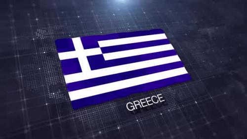 Videohive - Greece Flag Displaying - 47529468 - 47529468