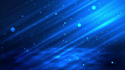 Videohive - Abstract Light Rays Particles Glitter Background Blue - 47538580 - 47538580