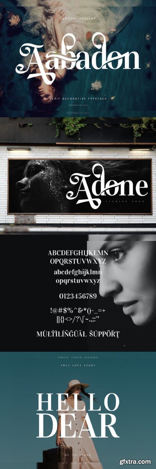 Aabadon Serif Decorative Typeface