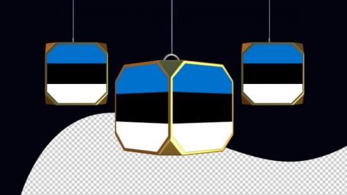 Videohive - Estonia Flag Transparent Background - 47482009 - 47482009