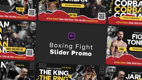 Videohive - Boxing Fight Slider Promo MOGRT - 47456314 - 47456314