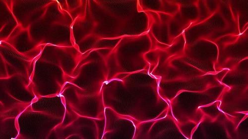 Videohive - Neon wall Red wave - 47492027 - 47492027