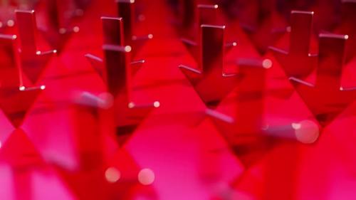 Videohive - Red Down Arrow 02 4K - 47493478 - 47493478