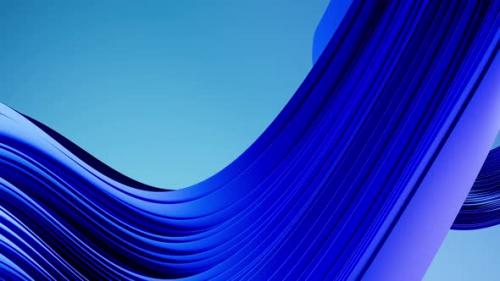 Videohive - Abstract Blue Curves Background Loop - 47494061 - 47494061