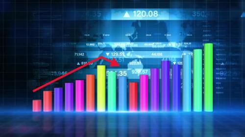 Videohive - Graph And Arrow Business Background 01623 - 47494568 - 47494568