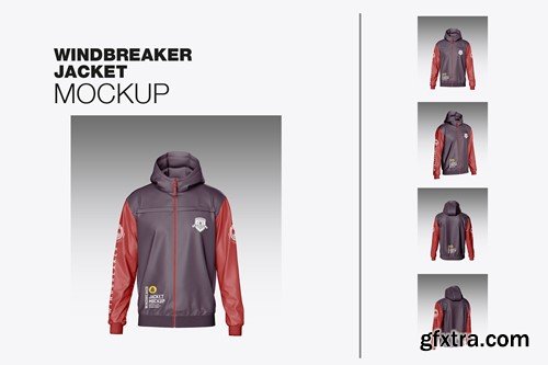 Set Windbreaker Jacket Mockup AAP6ZKL