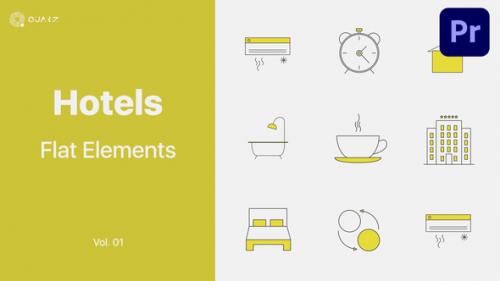 Videohive - Hotels Icons for Premiere Pro Vol. 01 - 47502441 - 47502441