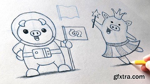 Easy Drawing: Cute Animals In Costumes