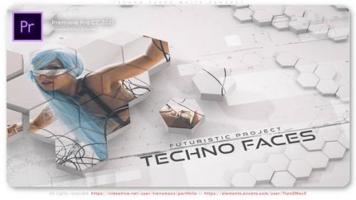 Videohive - Techno Faces White Project - 47534765 - 47534765