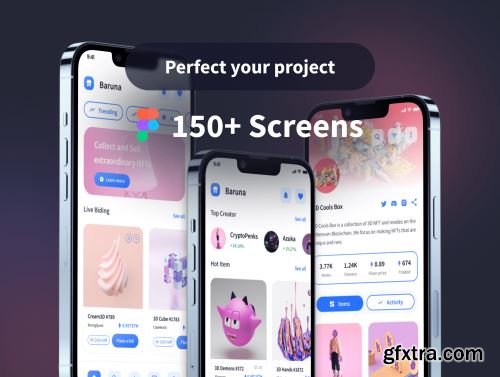 Baruna - NFT Marketplace Store App UI Kit Ui8.net