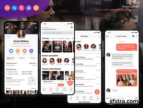 Barber & Salon UI KIT Ui8.net