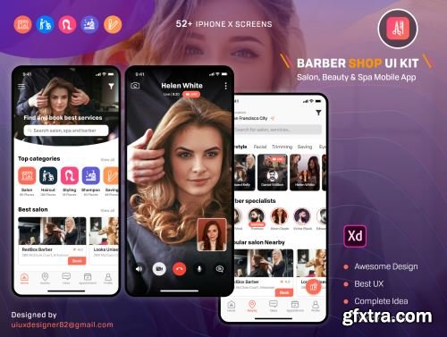 Barber & Salon UI KIT Ui8.net