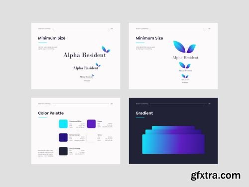 Alpha Resident - Brand Identity Guidelines Ui8.net