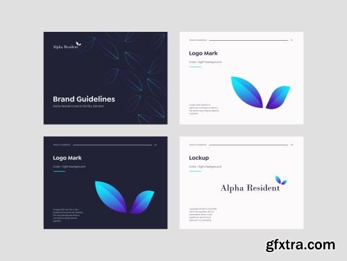 Alpha Resident - Brand Identity Guidelines Ui8.net