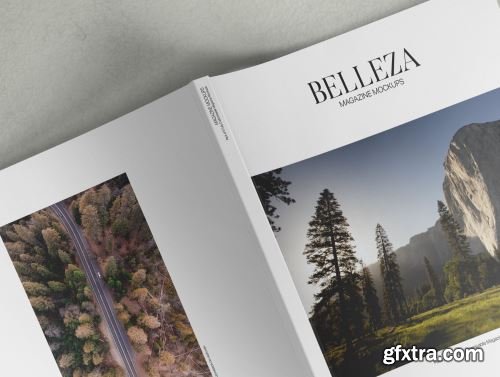 Belleza - A4 Magazine Mockups Pack Ui8.net