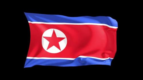 Videohive - Looping Waving Flag North Korea - 47242735 - 47242735