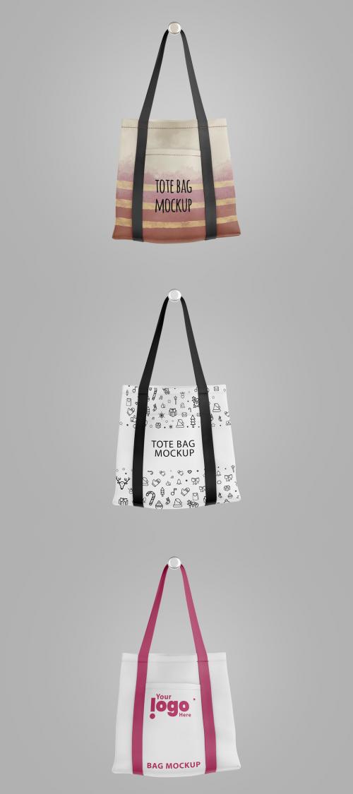 Tote Bag with Pocket Mockup 634107113