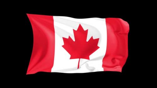 Videohive - Looping Waving Flag Canada - 47242739 - 47242739