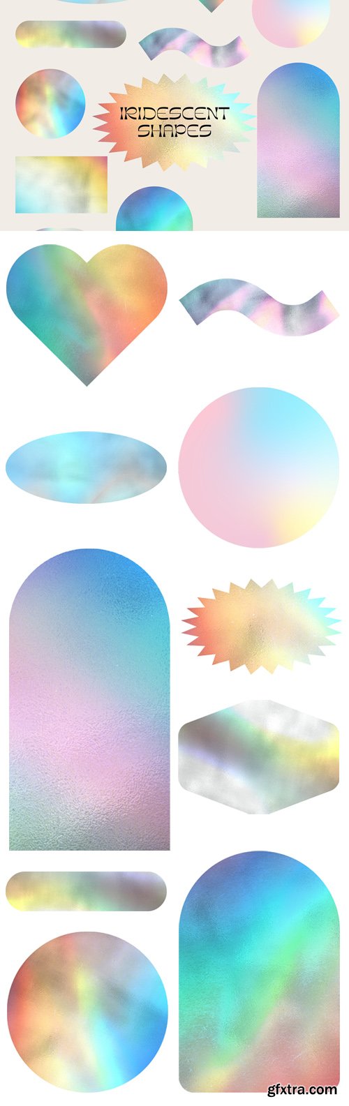 Iridescent Shapes Pack