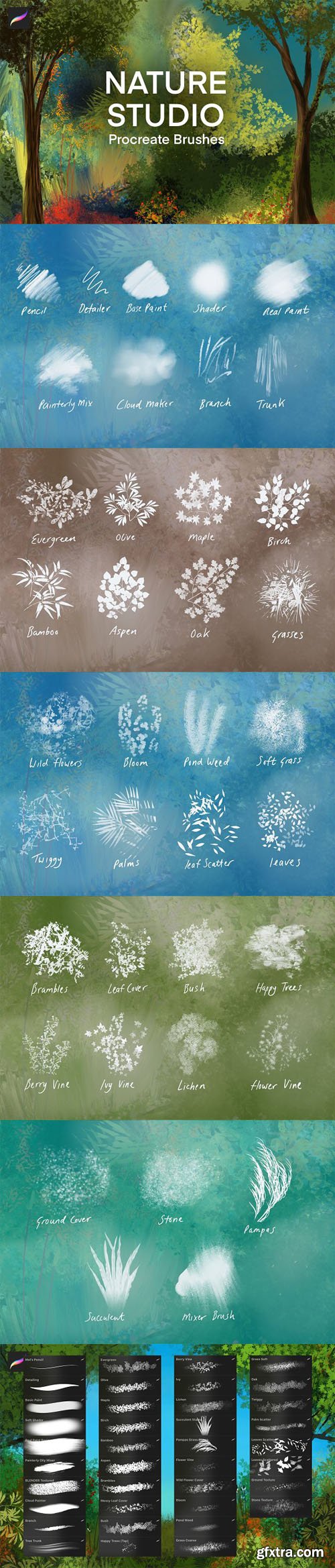 Nature Studio Procreate Brushes