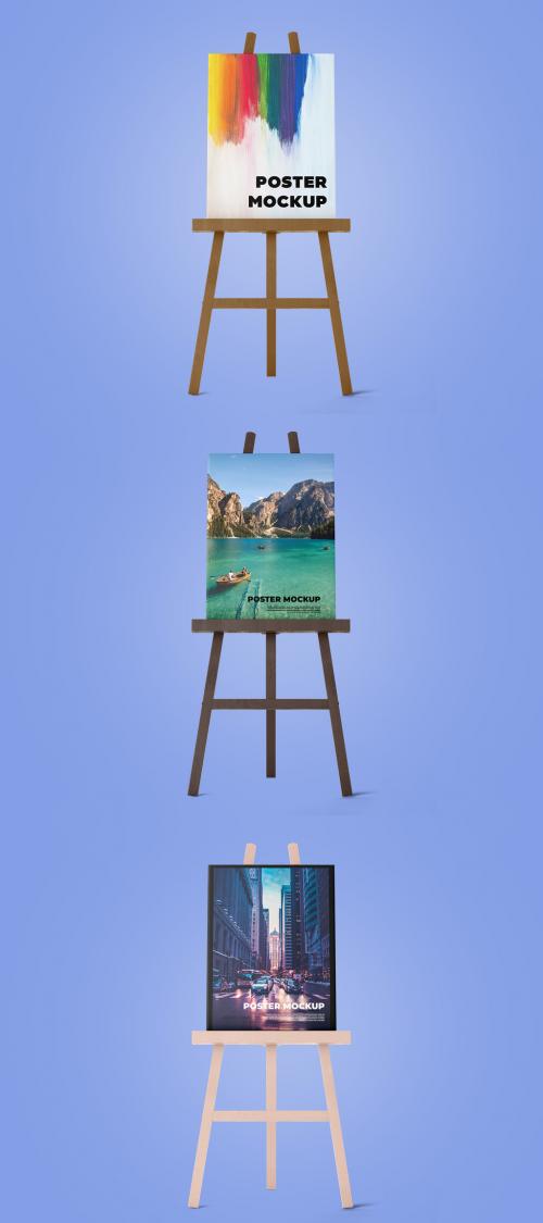 Poster Easel Stand Mockup 634106171