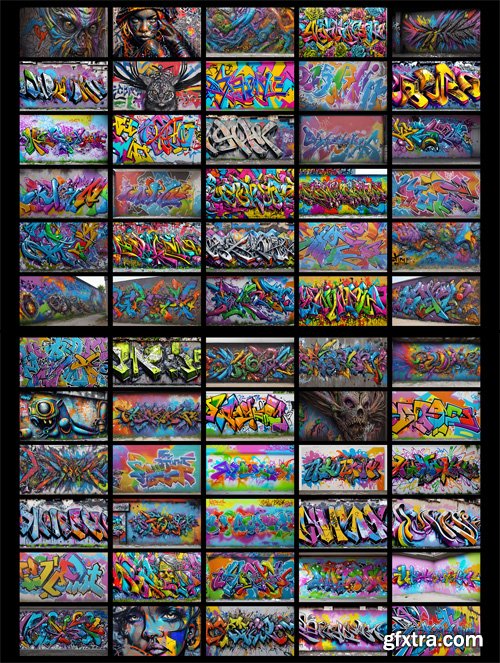 Awesome Graffiti Backgrounds Collection [8K]